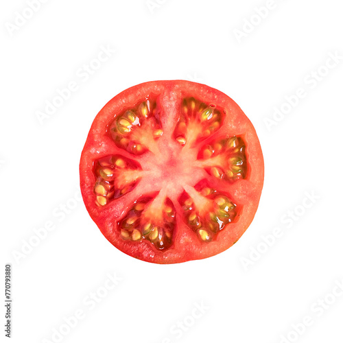 Wallpaper Mural Tomato isolated. Tomato half on white background Torontodigital.ca
