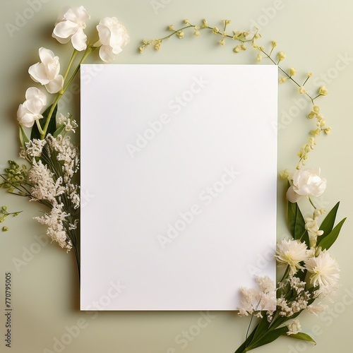 note paper with flowers