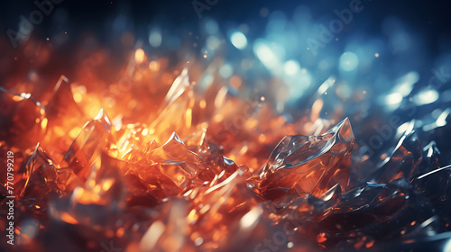 Beautiful abstract shiny light and glitter background, photography, close-up, hyper detailed, trending on artstation, sharp focus, studio photo, intricate details © Wajid