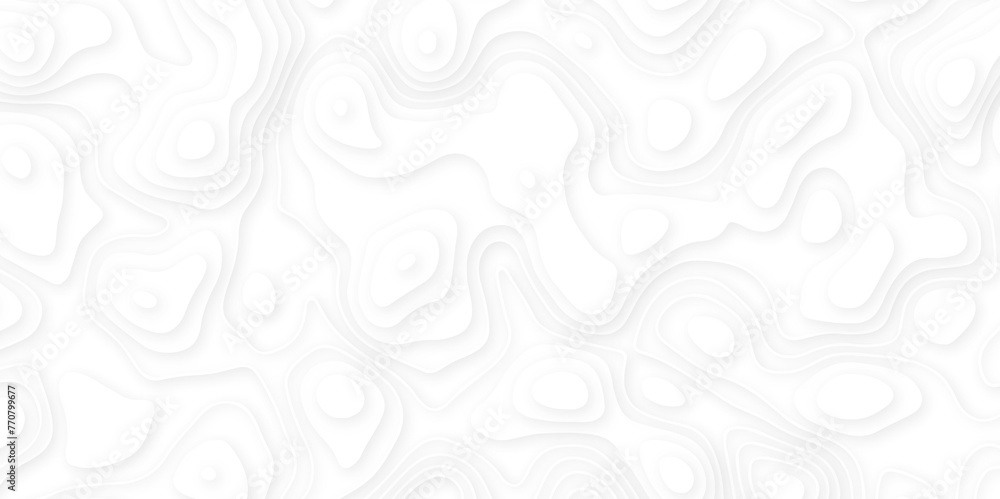 Abstract white paper cut background with line. 3d topography relief. Vector topographic illustration. realistic papercut decoration textured with wavy layer and shadow. seamless pattern wave design. Abstract white paper cut background with line. 3d topography relief. Vector topographic illustration. realistic papercut decoration textured with wavy layer and shadow. seamless pattern wave design.