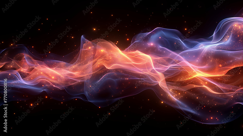 Energy and sound wave pattern background. Virtual energy wave backdrop. Background digital art concept.