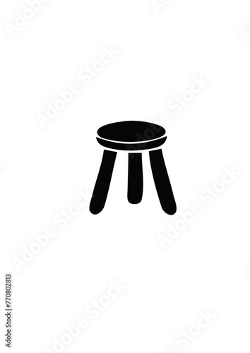 Silla taburete sgabello vector 