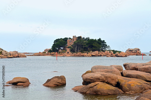 Obraz na płótnie An der Cote Granit Rose Bretagne w salonie