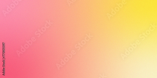 Beautiful Orange background with pastel rose gold gradient foil shimmer texture. Colorful bright spots in yellow burnt rose pink fiery golden foil. Color gradient ombre with rough grain noise.