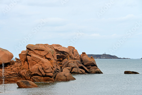 Die Felsenküste Granit Rose in der Bretagne