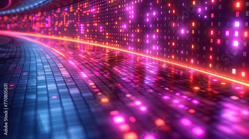 technology theme wallpaper. cyberpunk wallpaper. futuristic digital wallpaper. urban city wallpaper. Modern urban wallpaper. neon light wallpaper. 