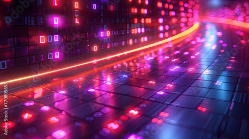 technology theme wallpaper. cyberpunk wallpaper. futuristic digital wallpaper. urban city wallpaper. Modern urban wallpaper. neon light wallpaper.