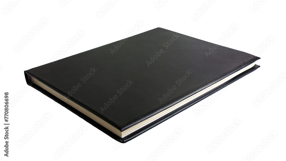A black book isolated on Transparent background. A black book isolated on Transparent background.