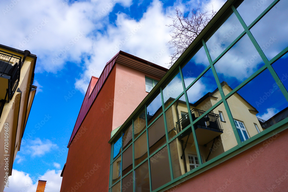 custom made wallpaper toronto digitalLow angle view of modern buildings against sky