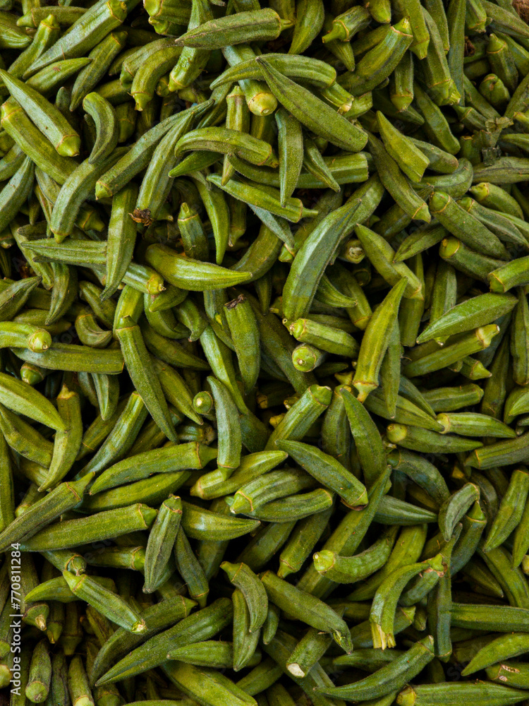 A bunch of Lady Fingers placed in Sunlight. Bhindian in Urdu. A bunch of Lady Fingers placed in Sunlight. Bhindian in Urdu.