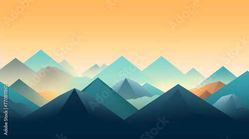 Modern abstract mountain background