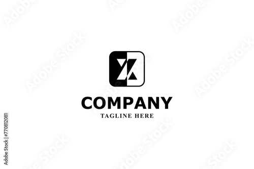 letter x black and white logo