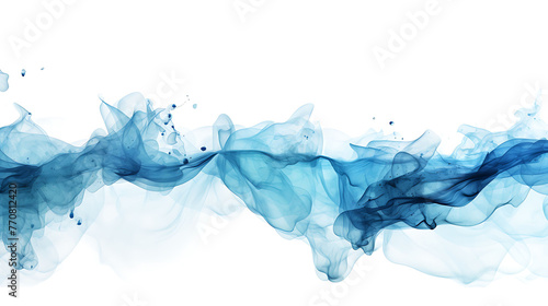 flowing water water white background