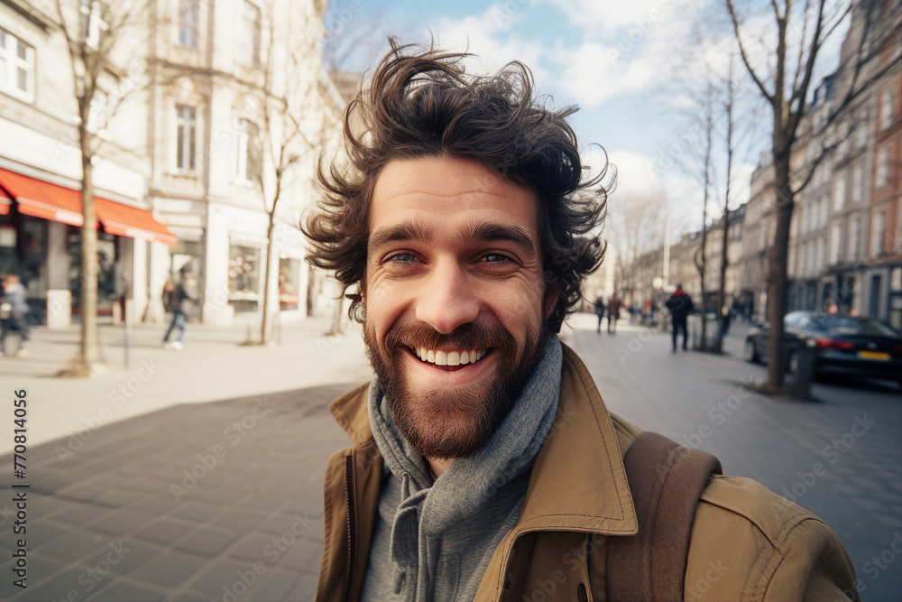 Creative Generative AI technology picture of happy people surrounded by spring blossom enjoying great day Creative Generative AI technology picture of happy people surrounded by spring blossom enjoying great day