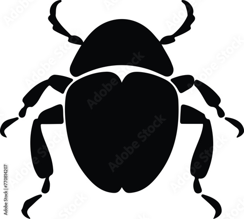 dung beetle silhouette