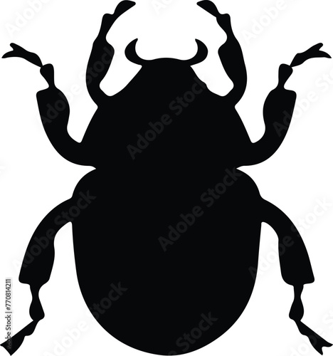 dung beetle silhouette