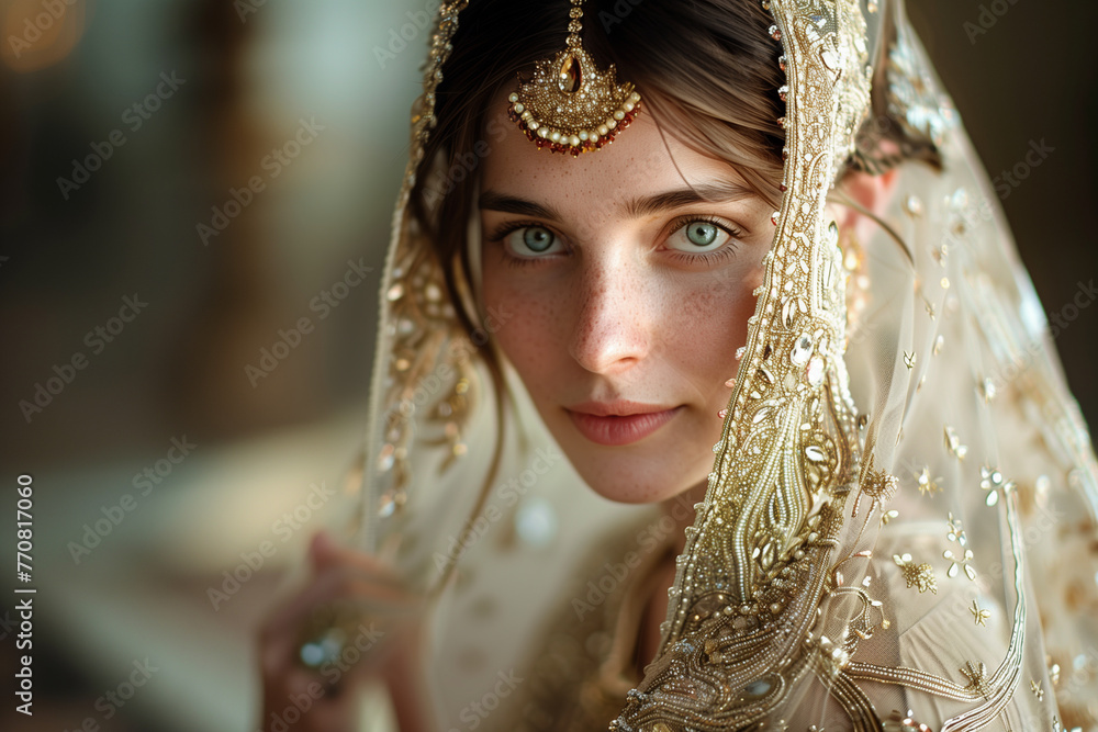 Captivating bridal beauty