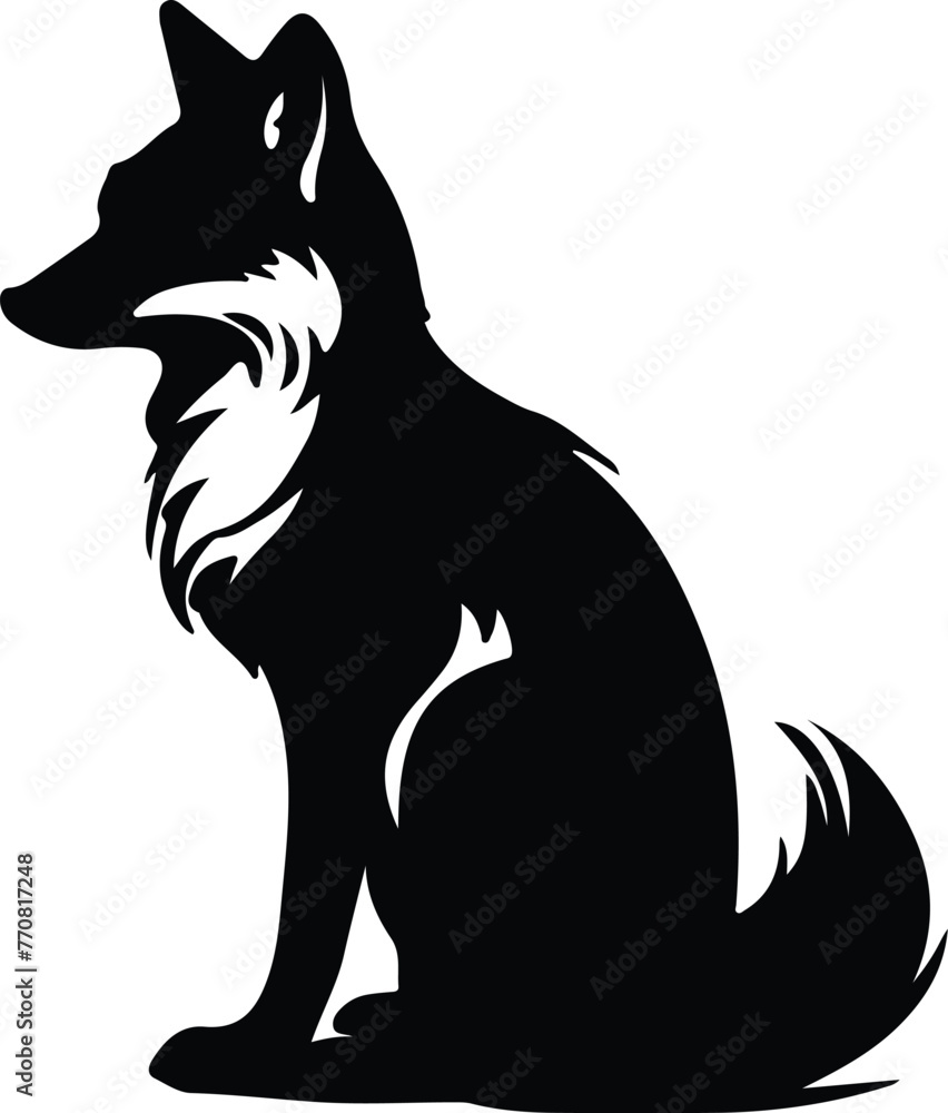 fox silhouette fox silhouette