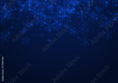 White_snowflakes_on_blue_background_114.eps