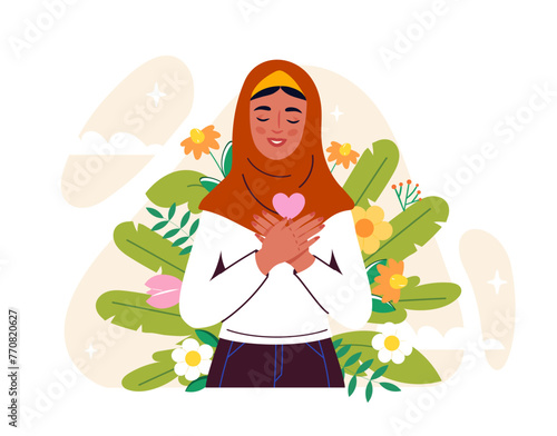 Arabian woman vector concept