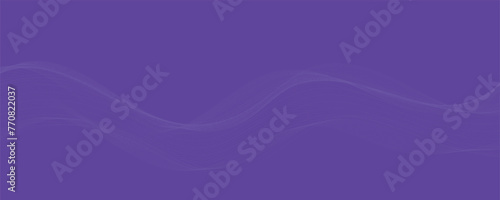 Purple background with flowing wave lines. Futuristic technology concept. Vector illustration