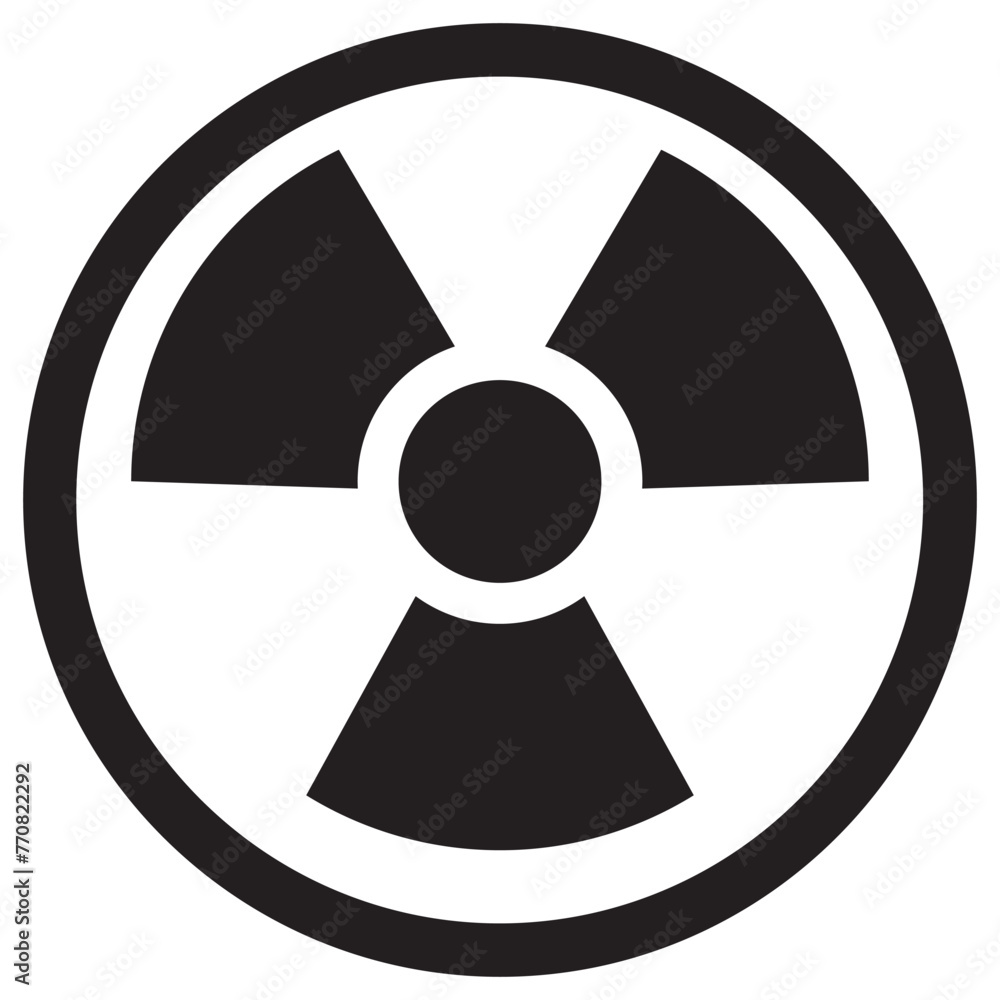 Nuclear Hazard Ionizing Radiation Danger X Rays Trefoil Warning Symbol Black Icon Set. Vector Image. eps 10 Nuclear Hazard Ionizing Radiation Danger X Rays Trefoil Warning Symbol Black Icon Set. Vector Image. eps 10
