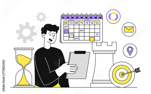 Man plans task vector linear