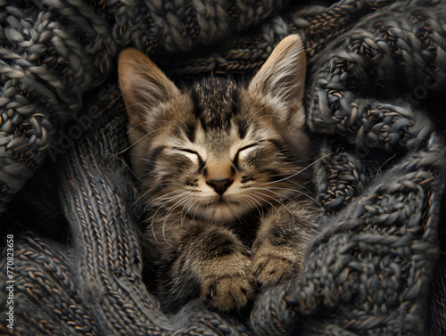 sleeping kitten © Harris Pinkham