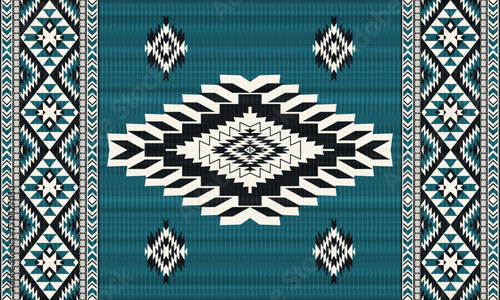 American tribal ethnic native pattern.Traditional Navajo,Aztec,Apache,Southwest and Mexican style fabric pattern.Abstract vector motifs pattern.For fabric,clothing,blanket,carpet,woven,wrap,decoration