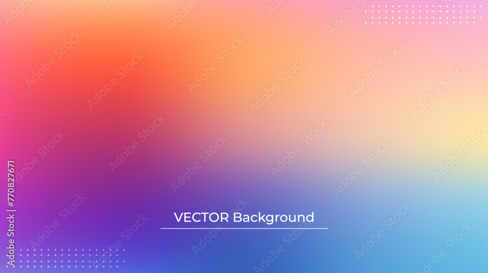 Abstract blurred gradient mesh background in bright rainbow colors. Colorful smooth banner template. Easy editable soft colored vector illustration in EPS10 without transparency. Abstract blurred gradient mesh background in bright rainbow colors. Colorful smooth banner template. Easy editable soft colored vector illustration in EPS10 without transparency.
