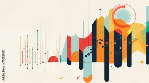Impact of inflation on savings and investments, data visualization showing purchasing power over time low noise