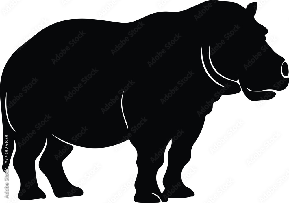 hippo silhouette