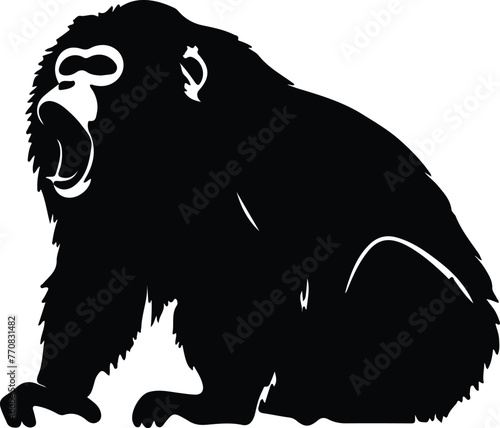 howler monkey silhouette
