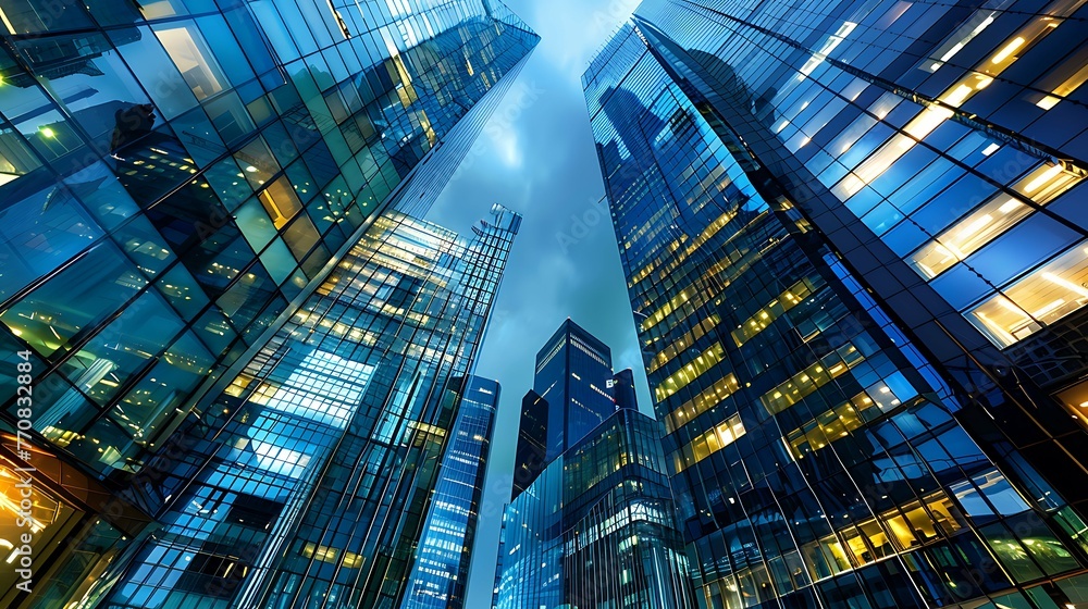 Cityscape Splendor: High-Rise Majesty After Dark Cityscape Splendor: High-Rise Majesty After Dark