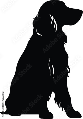 Irish setter silhouette