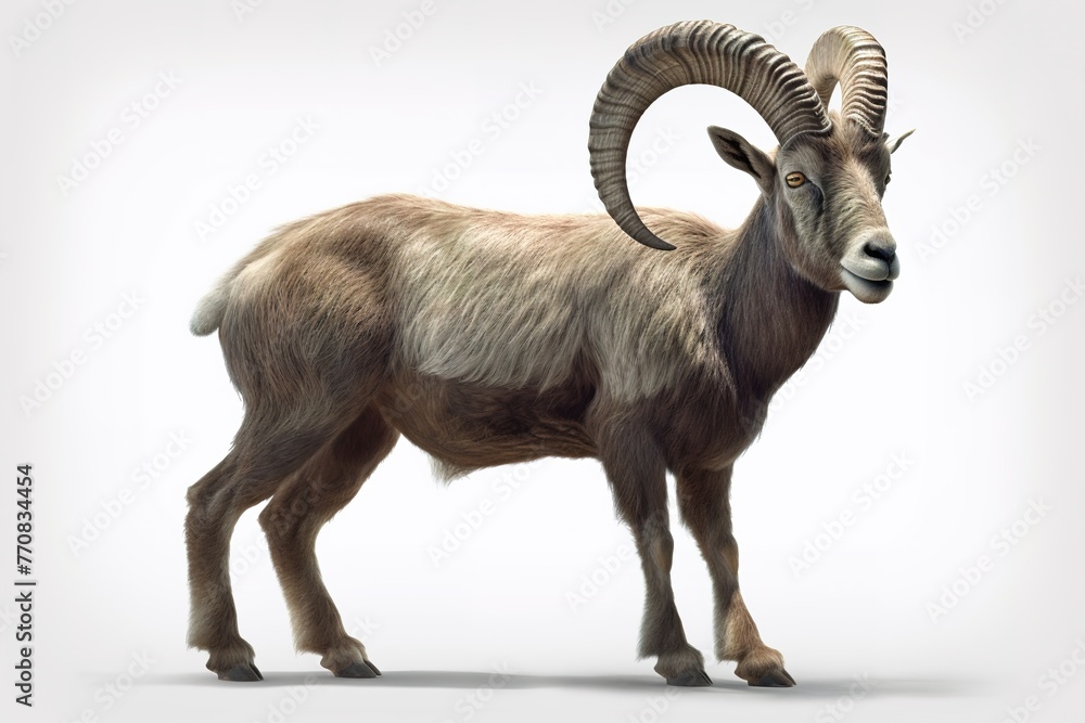 Ibex's Watchful Eye on White Ibex's Watchful Eye on White