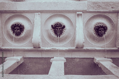 The ancient Fountain of Calamo in Ancona city photo