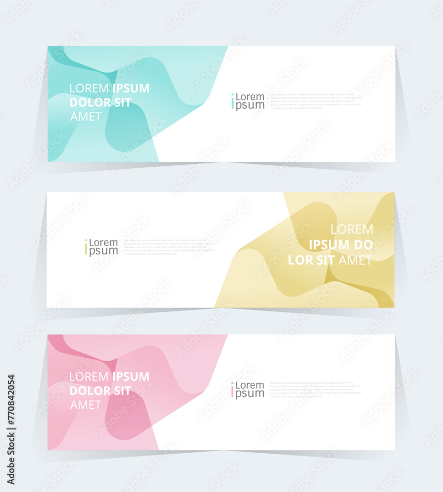 Geometric banner design with Vector presentation template. Geometric banner design with Vector presentation template.