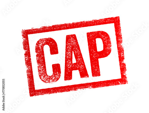 Cap - another word for lying, used like no cap or you can say stop capping, text concept stamp