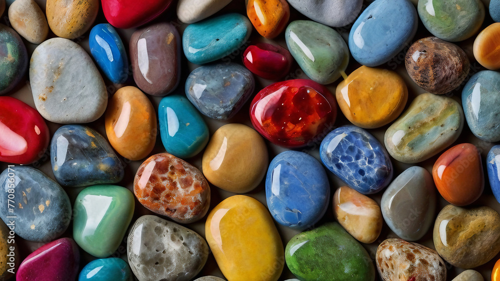 Coloured Stones Background Coloured Stones Background