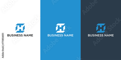 Stylish initial H logo solutions