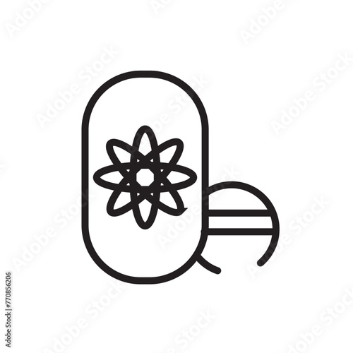 Drug Health Production Line Icon