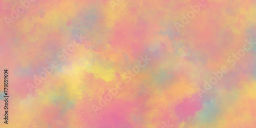 abstract Warm yellow watercolor beautiful hues of yellow gold pink and purple in hand painted watercolor background ,