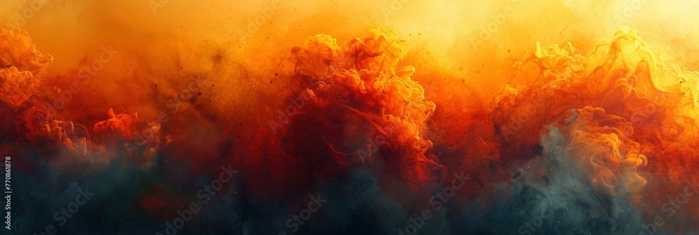 Watercolor Yellow Orange Blurred Background, Background HD, Illustrations