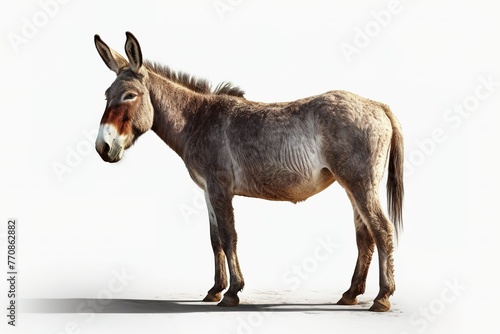 Strong Mule Against White photo
