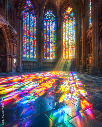 Prism Light in Gothic Cathedral