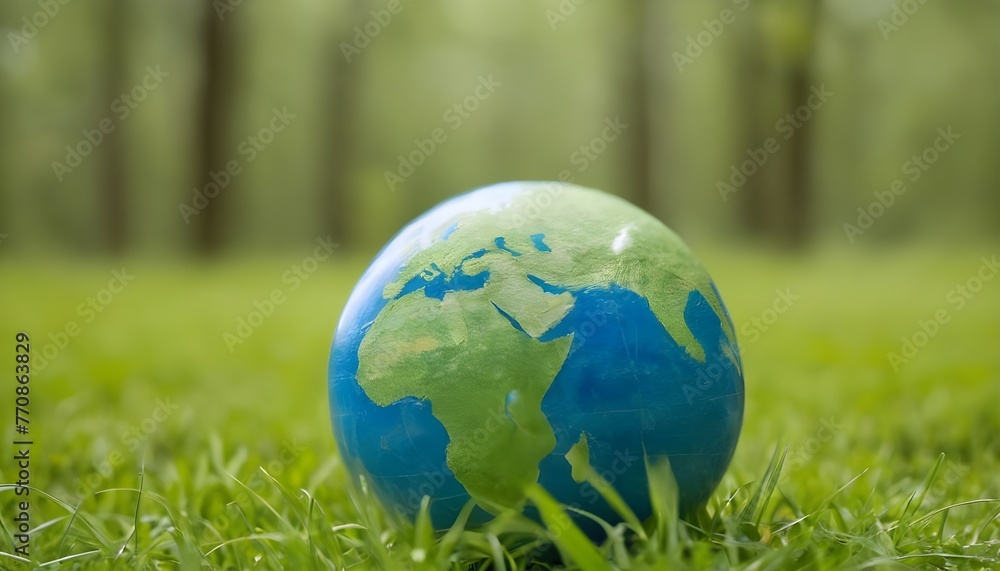 earth globe on grass