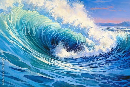 Majestic Waves: A Mesmerizing Seascape