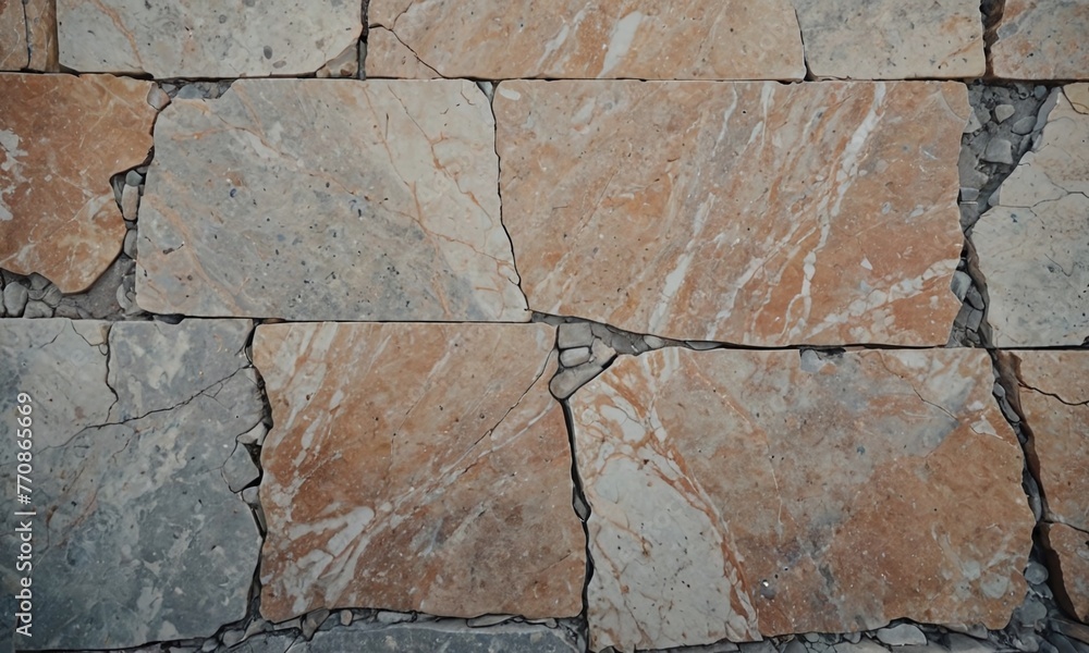 Texture of a marble stone street