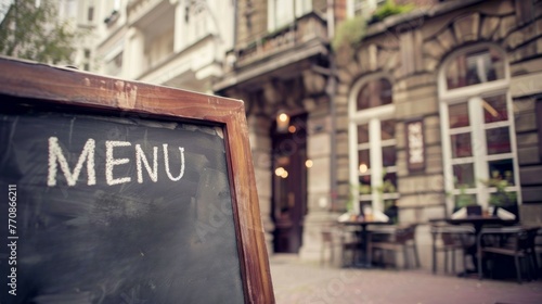 Fototapeta Naklejka Na Ścianę i Meble -  Blackboard Menu Display